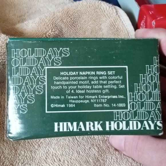 Vintage Bone China Napkin Rings - Picture 4 of 10